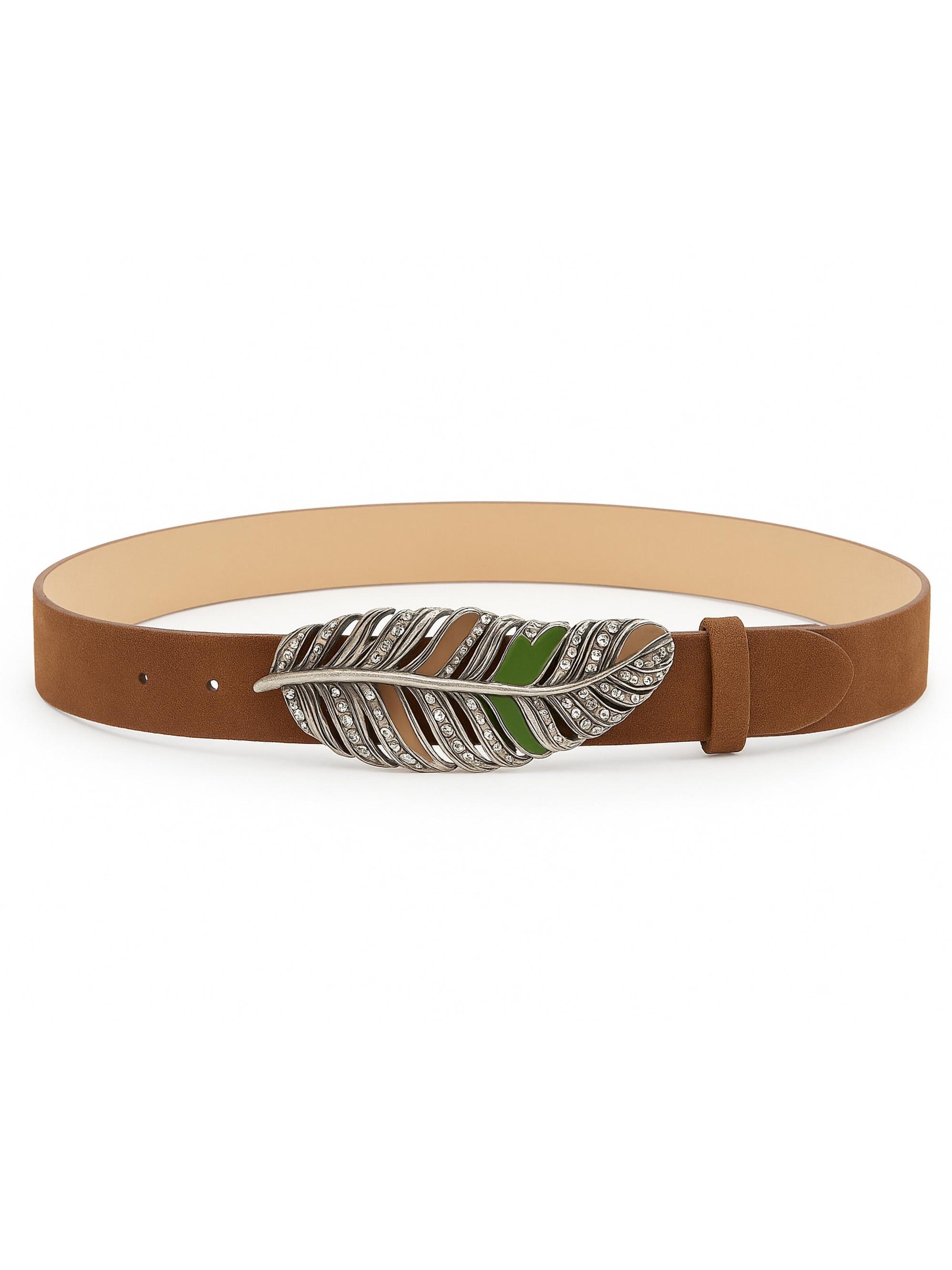 COLLEZIONE ALESSANDRO Belt 'Herbst' in Brown: front