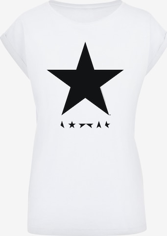 F4NT4STIC Shirt 'David Bowie' in Wit: voorkant