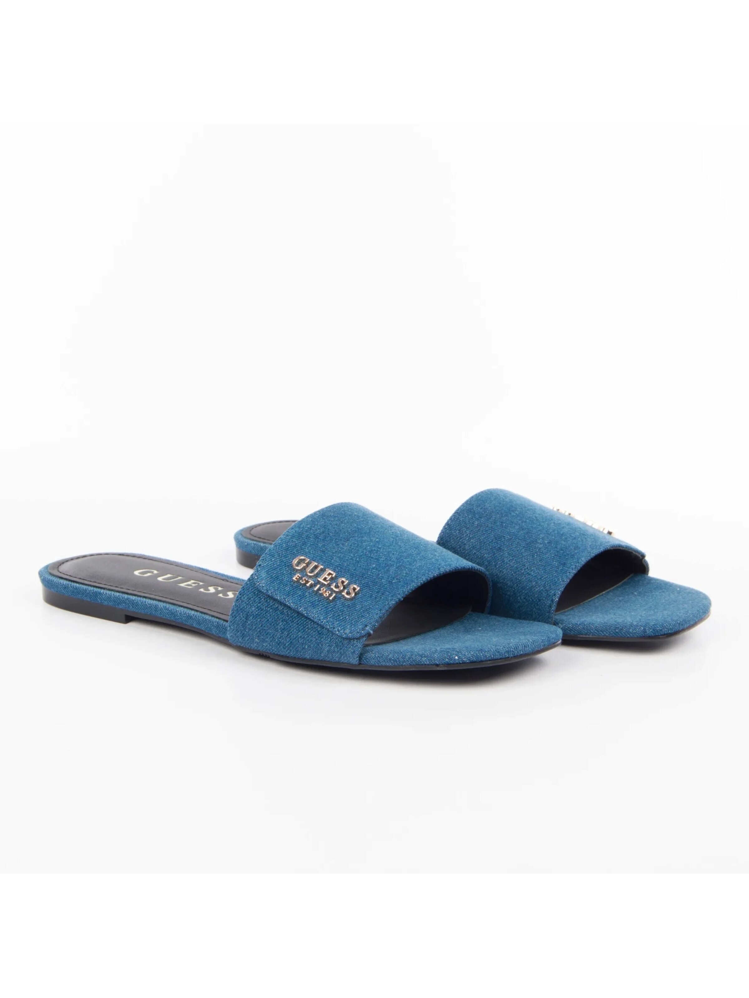 GUESS Strand-/badschoen 'Classic est' in Blauw: voorkant