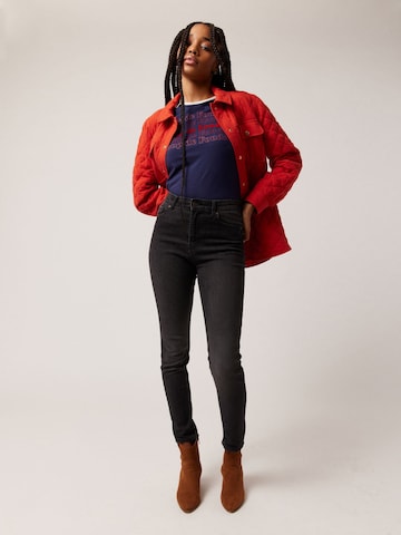 Slimfit Jeans 'Winnie' de la NAF NAF pe gri