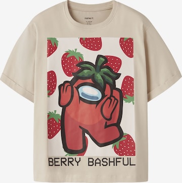 T-Shirt NAME IT en beige : devant