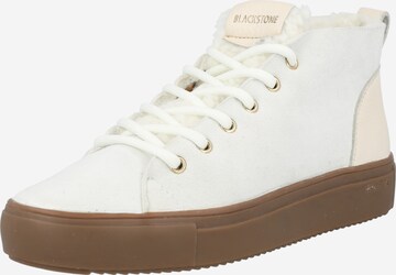 Sneaker alta di BLACKSTONE in bianco: frontale