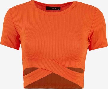 T-shirt LELA en orange : devant