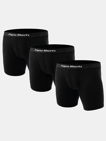 Papas Shorts Boxershorts‌‌ in Schwarz: Vorderseite