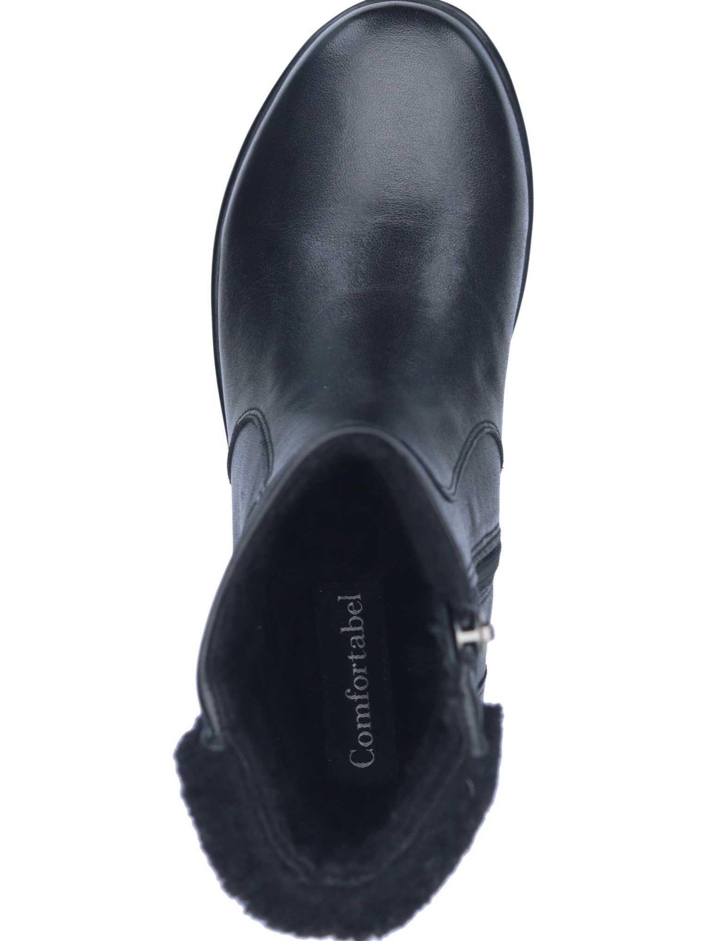 Comfortabel Stiefelette in Schwarz