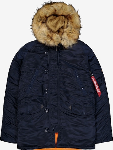 ALPHA INDUSTRIES Winterjas 'N3B VF 59' in Blauw: voorkant