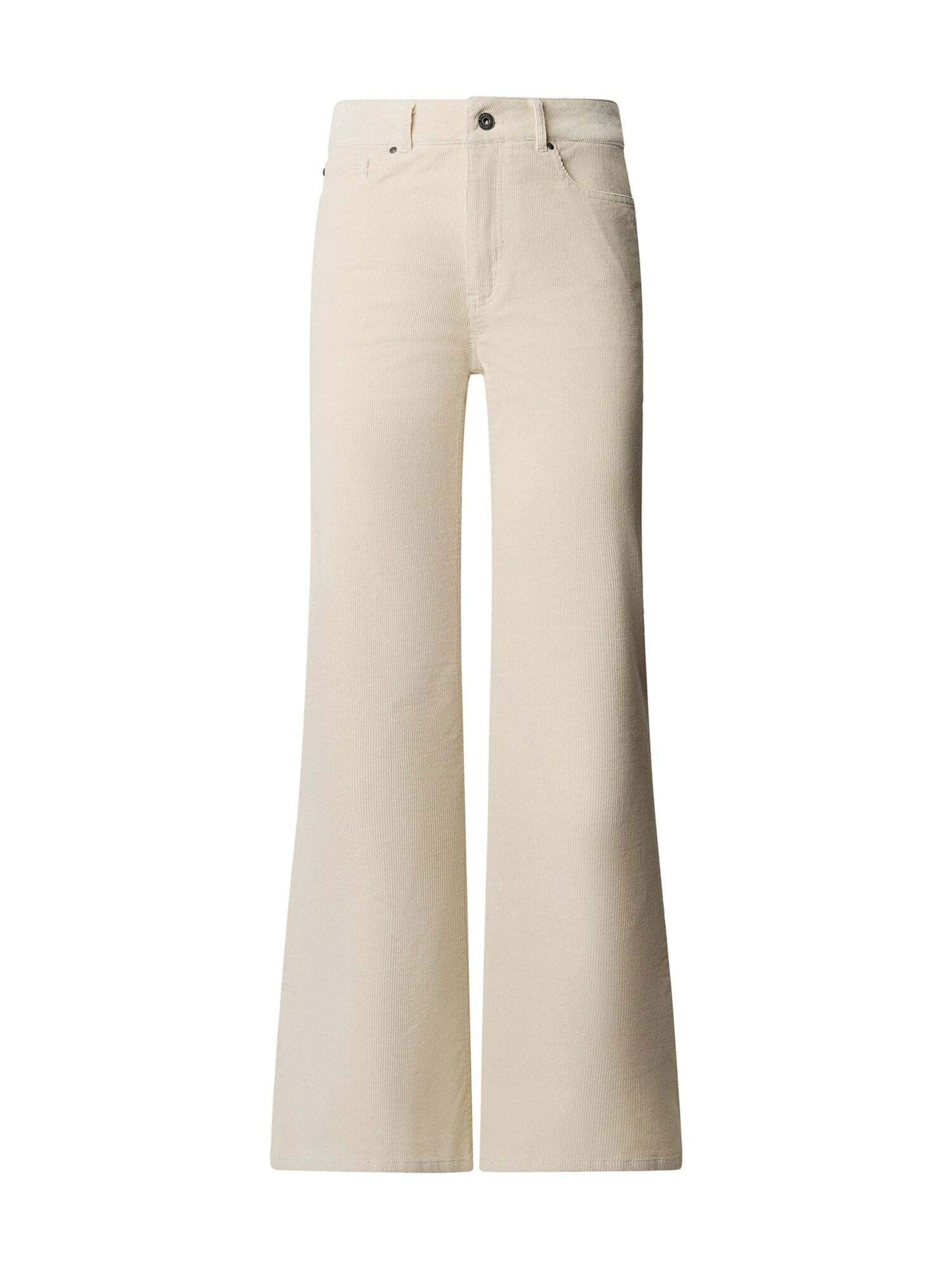 Pepe Jeans - Acampanado Pantalón 'Willa' en blanco: frente