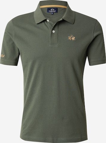 Tricou de la La Martina pe verde: față