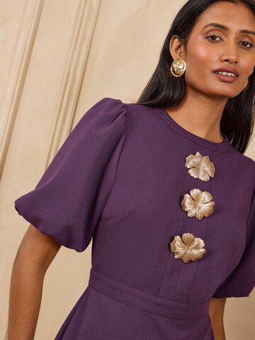 Robe love & roses en violet