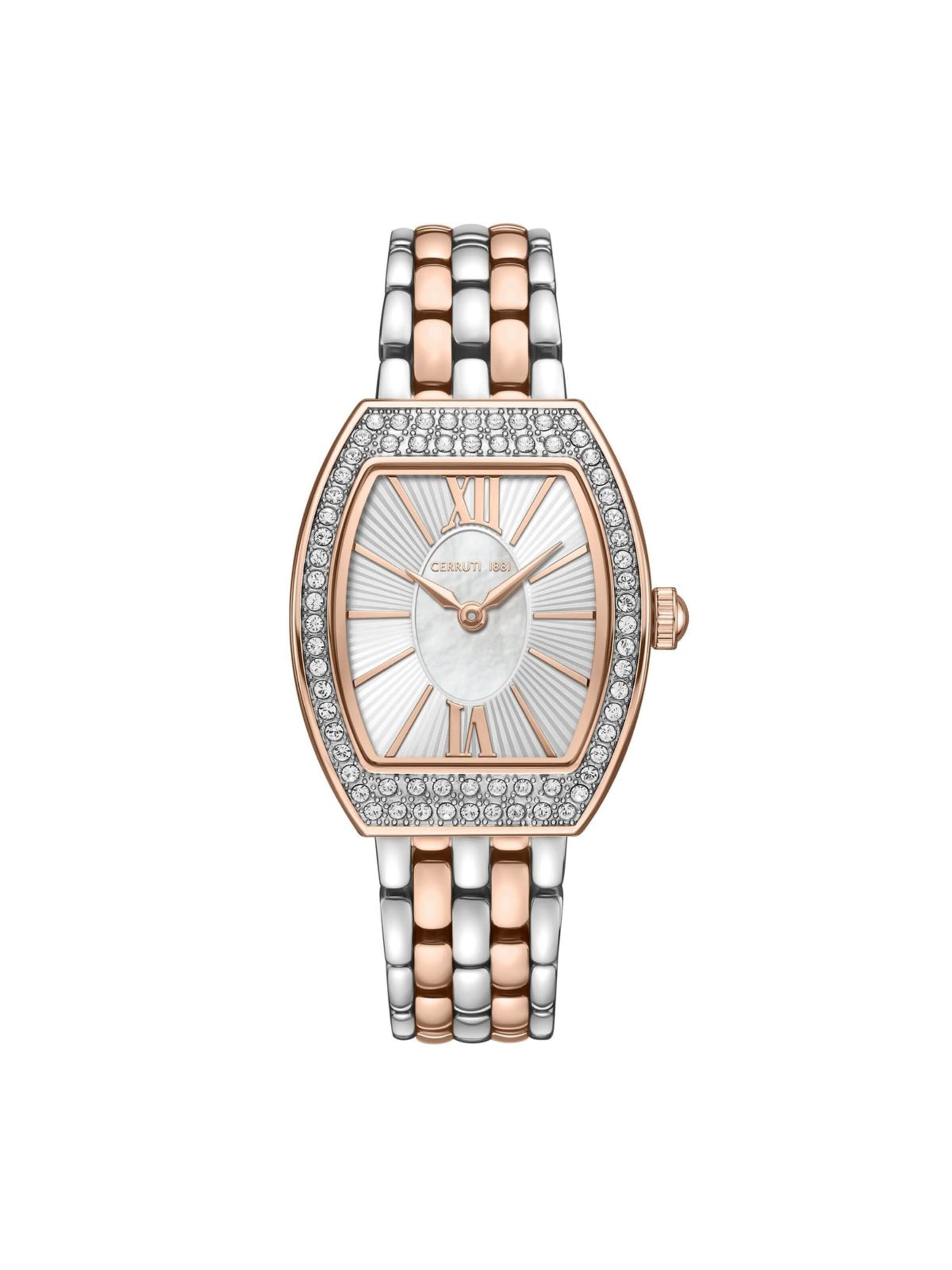 Montre à affichage analogique CERRUTI 1881 en mélange de couleurs : devant
