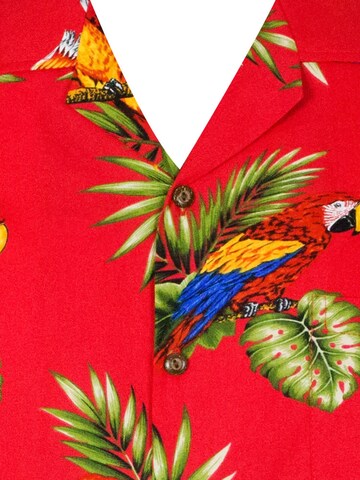 Pacific Legend Regular fit Button Up Shirt 'Kakadu' in Red