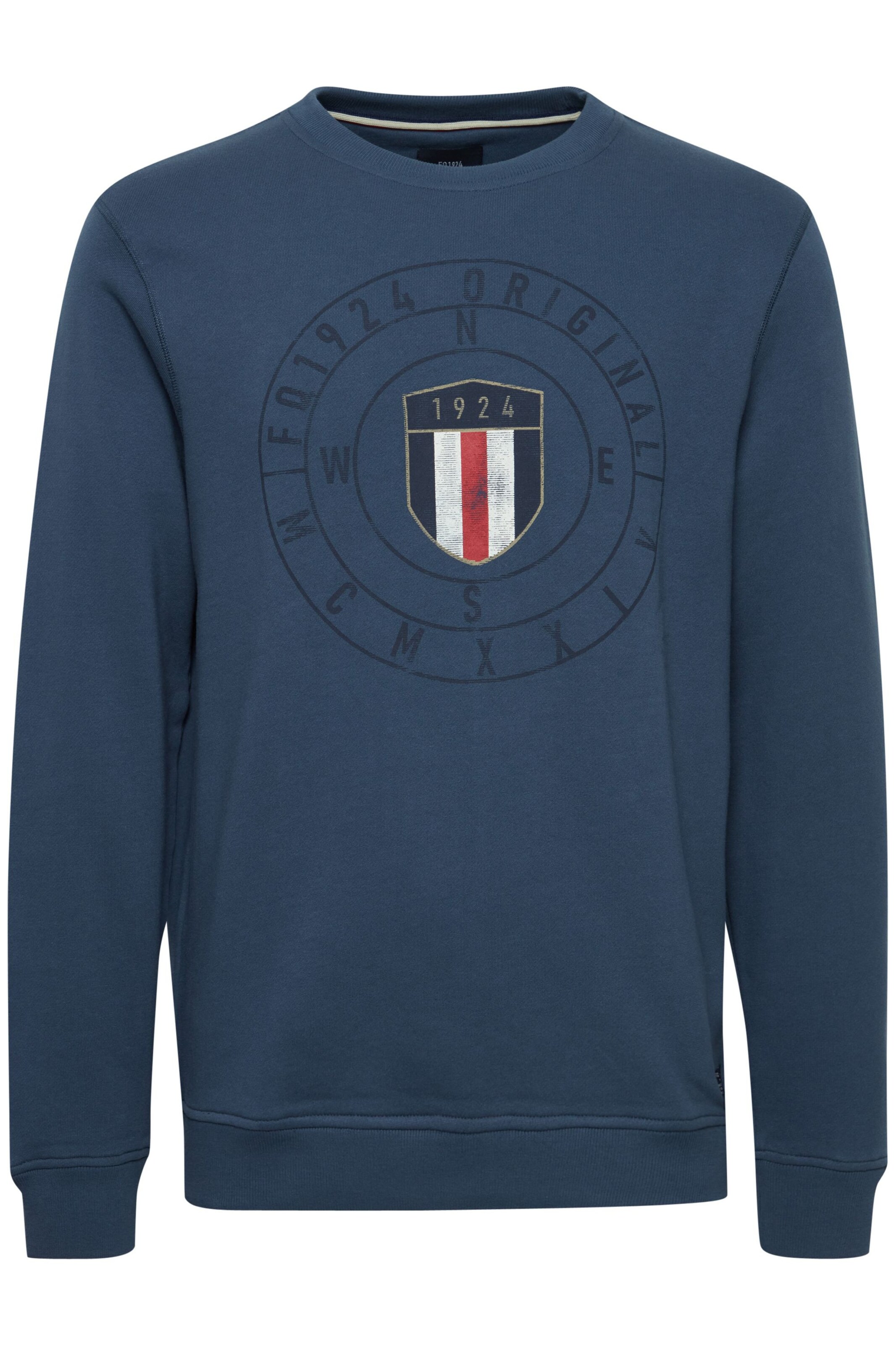 FQ1924 Sweatshirt 'Birge' in Blauw: voorkant