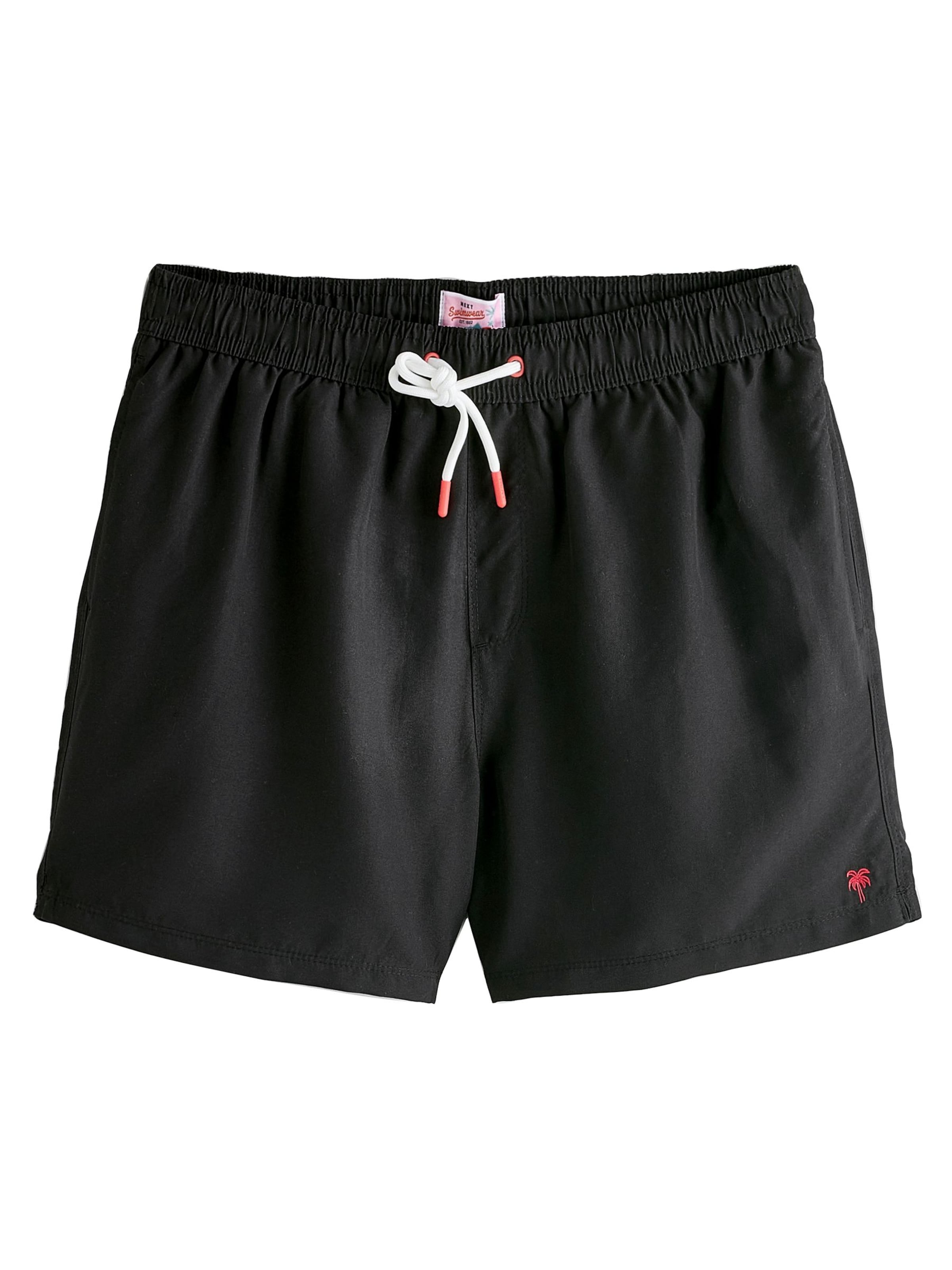Next Badeshorts in Schwarz: Vorderseite