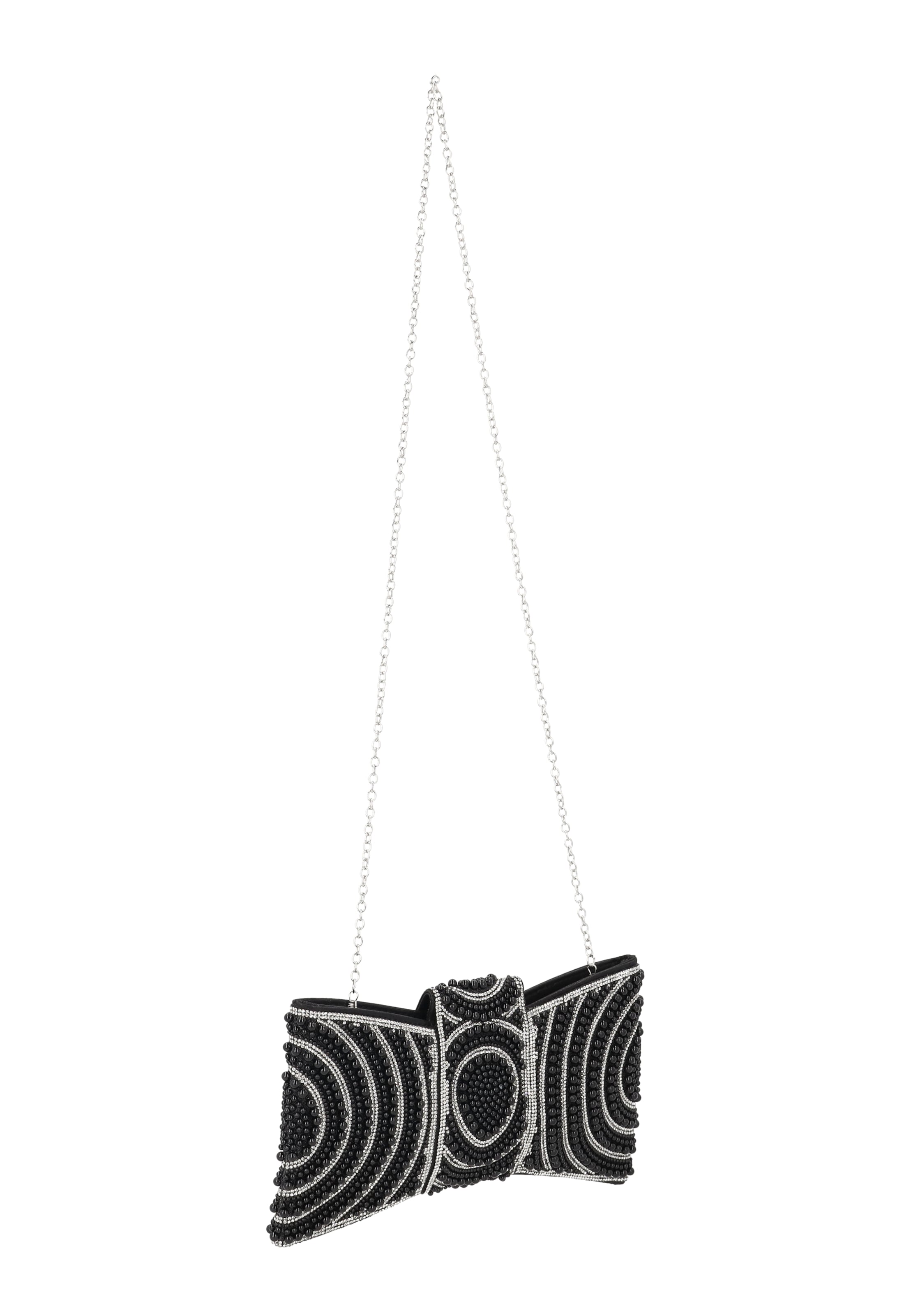 faina Clutch in Schwarz
