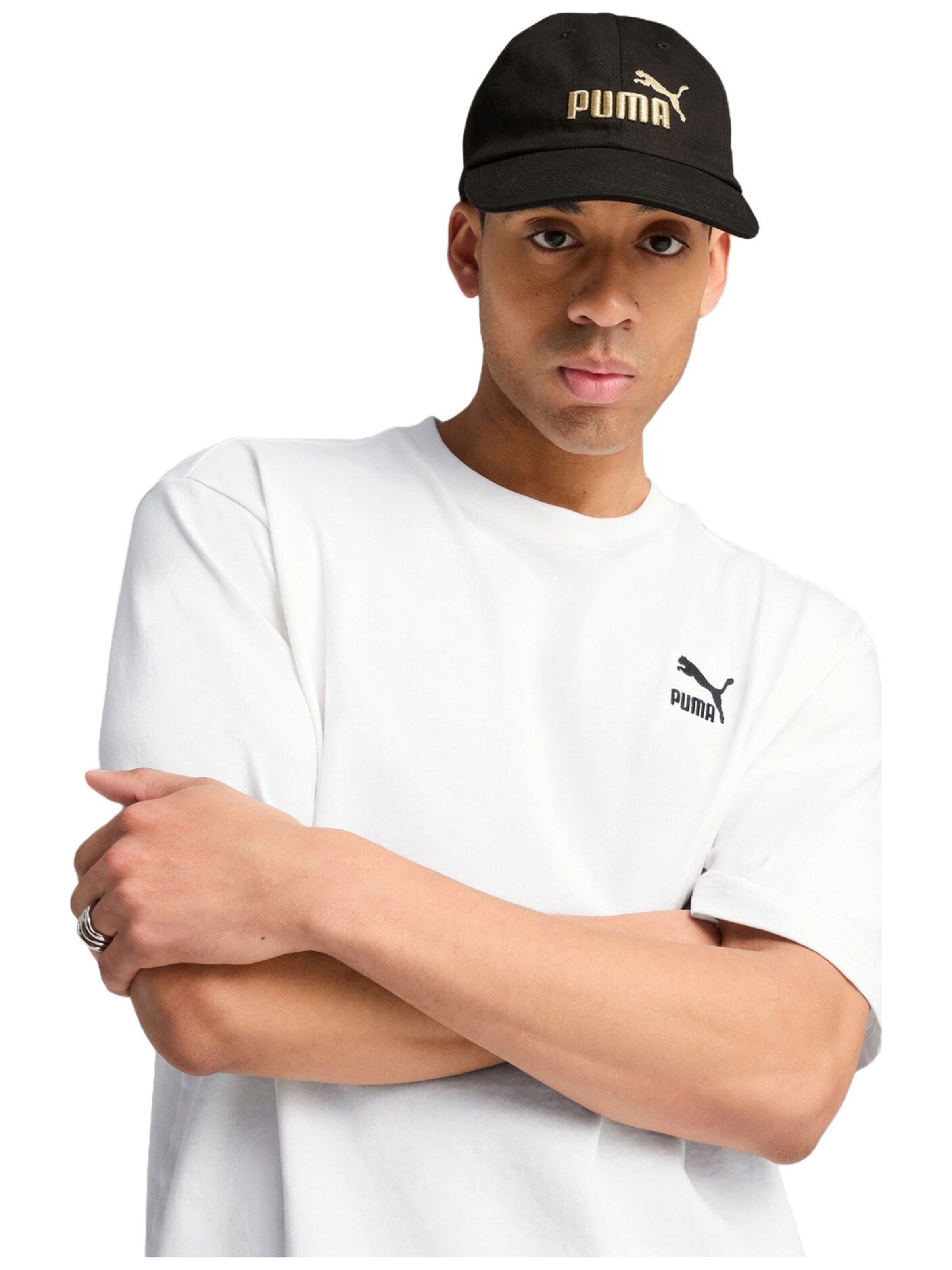 Cappello da baseball sportivo 'Puma Ess No.1 Logo Bb Cap' di PUMA in nero: frontale