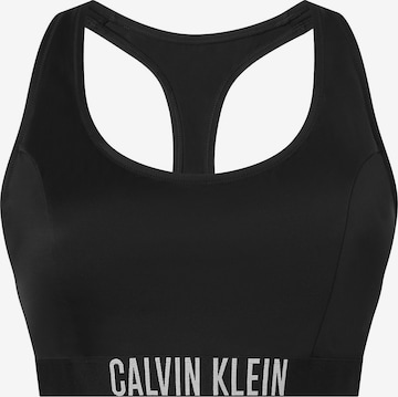Calvin Klein Swimwear Plus Bralette Bikini Top in Black: front