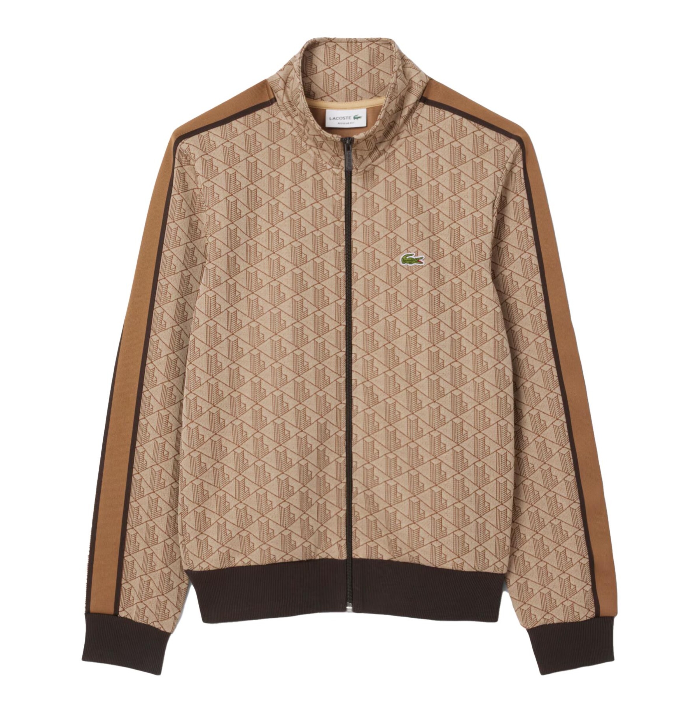 LACOSTE Sweatjacke 'Paris' in Beige: Vorderseite