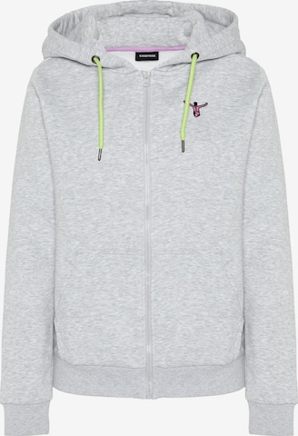 CHIEMSEE Zip-Up Hoodie in Grey: front