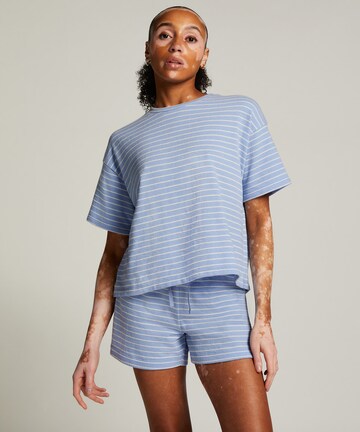 Hunkemöller Pajama Shirt in Blue: front