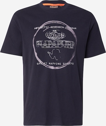 NAPAPIJRI Μπλουζάκι 'S-Bald' σε μαύρο: μπροστά