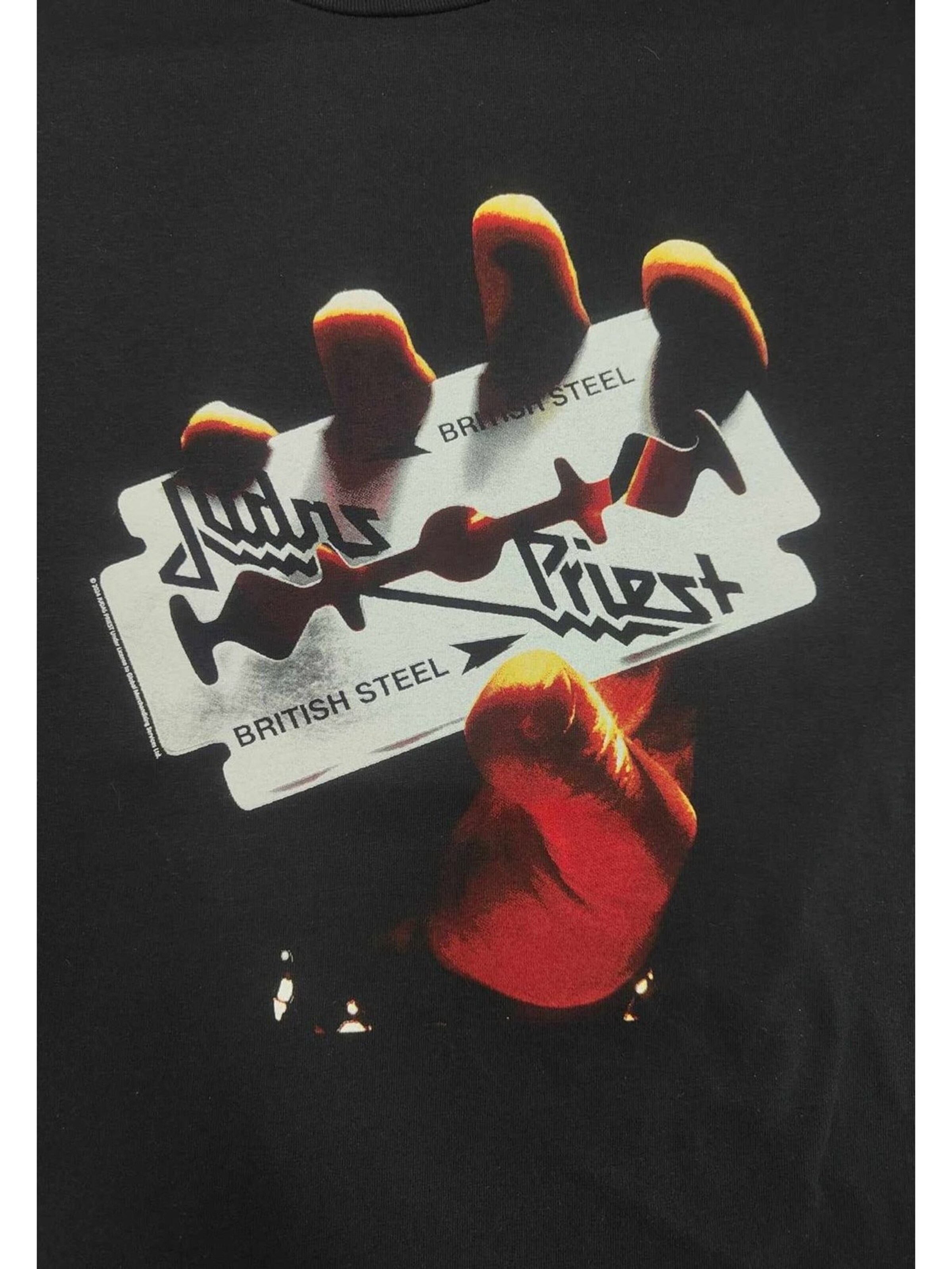 Judas Priest Sweatshirt 'Judas Priest British Steel Kapuzenpullover' i svart