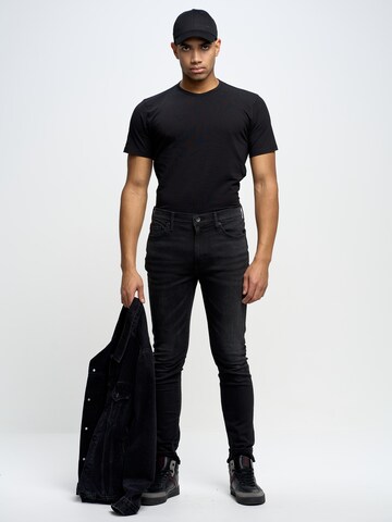 BIG STAR Regular Jeans 'TERRY' in Schwarz