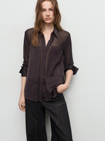 MANGO Blouse 'DOYLE' in Brown: front