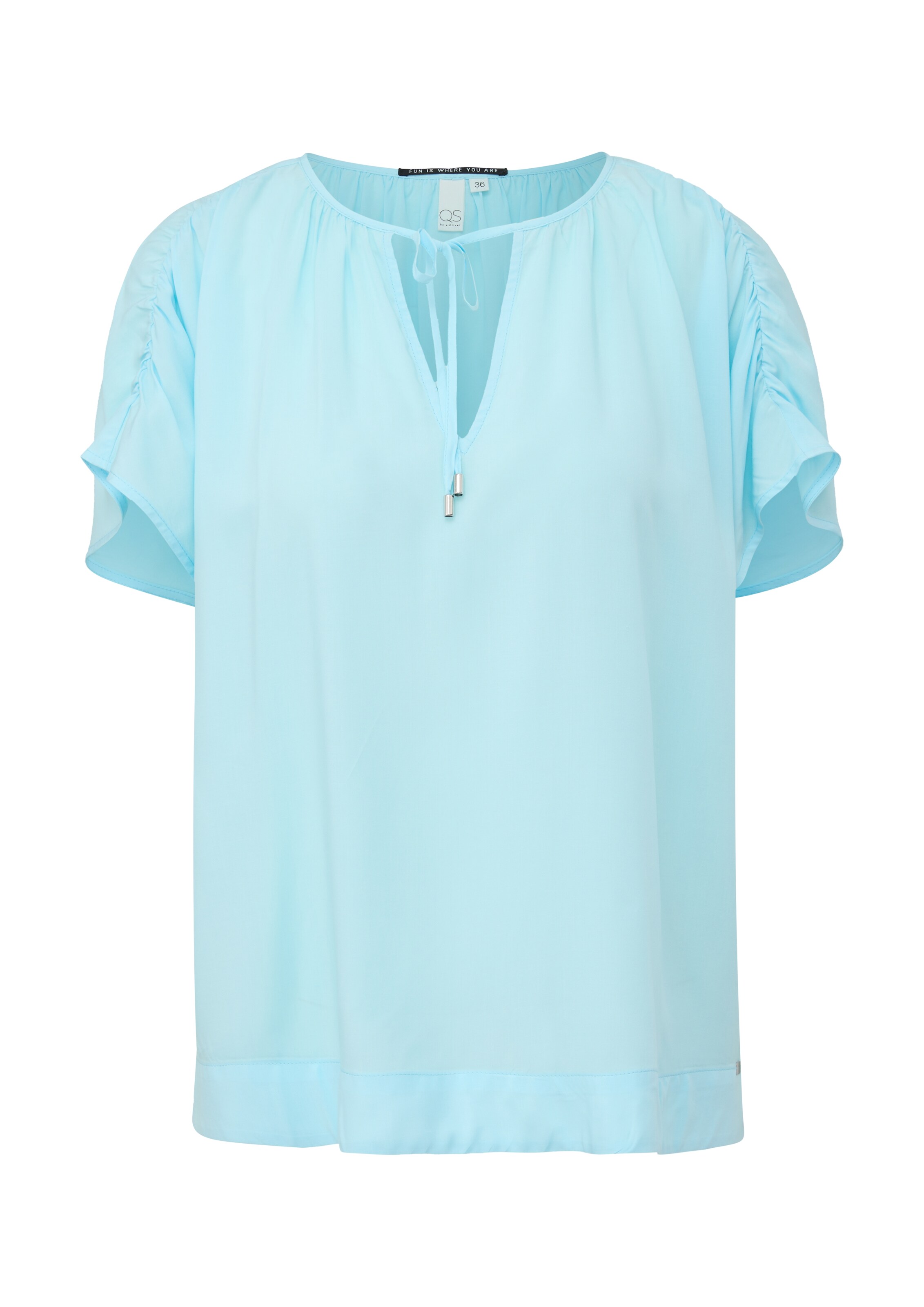 QS Bluse in Blau: Vorderseite