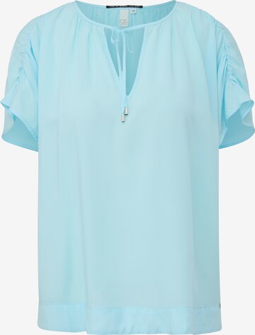 QS Blouse in Blauw: voorkant