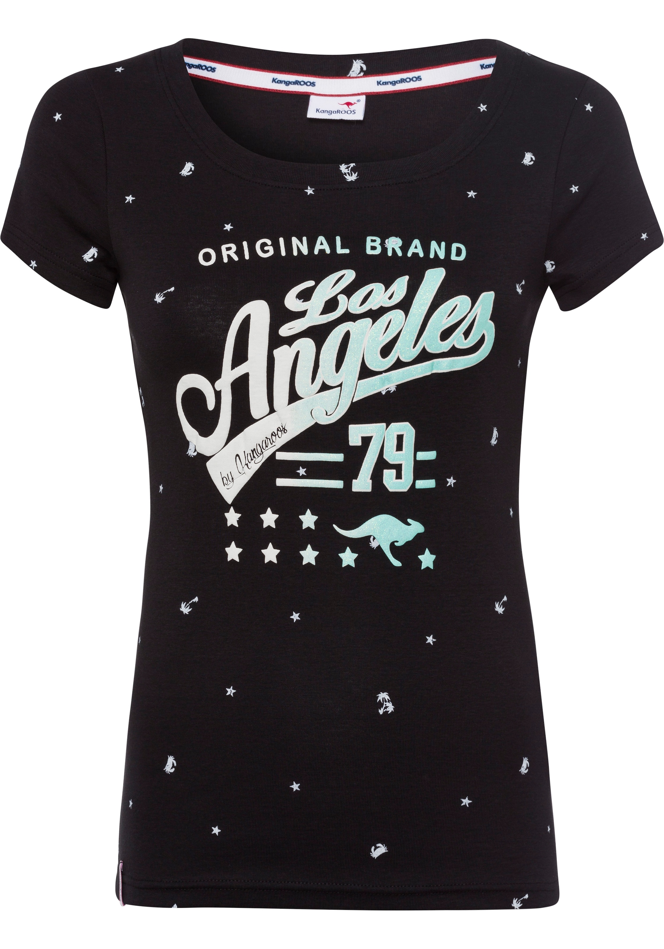 KangaROOS T-Shirt in Schwarz: Vorderseite