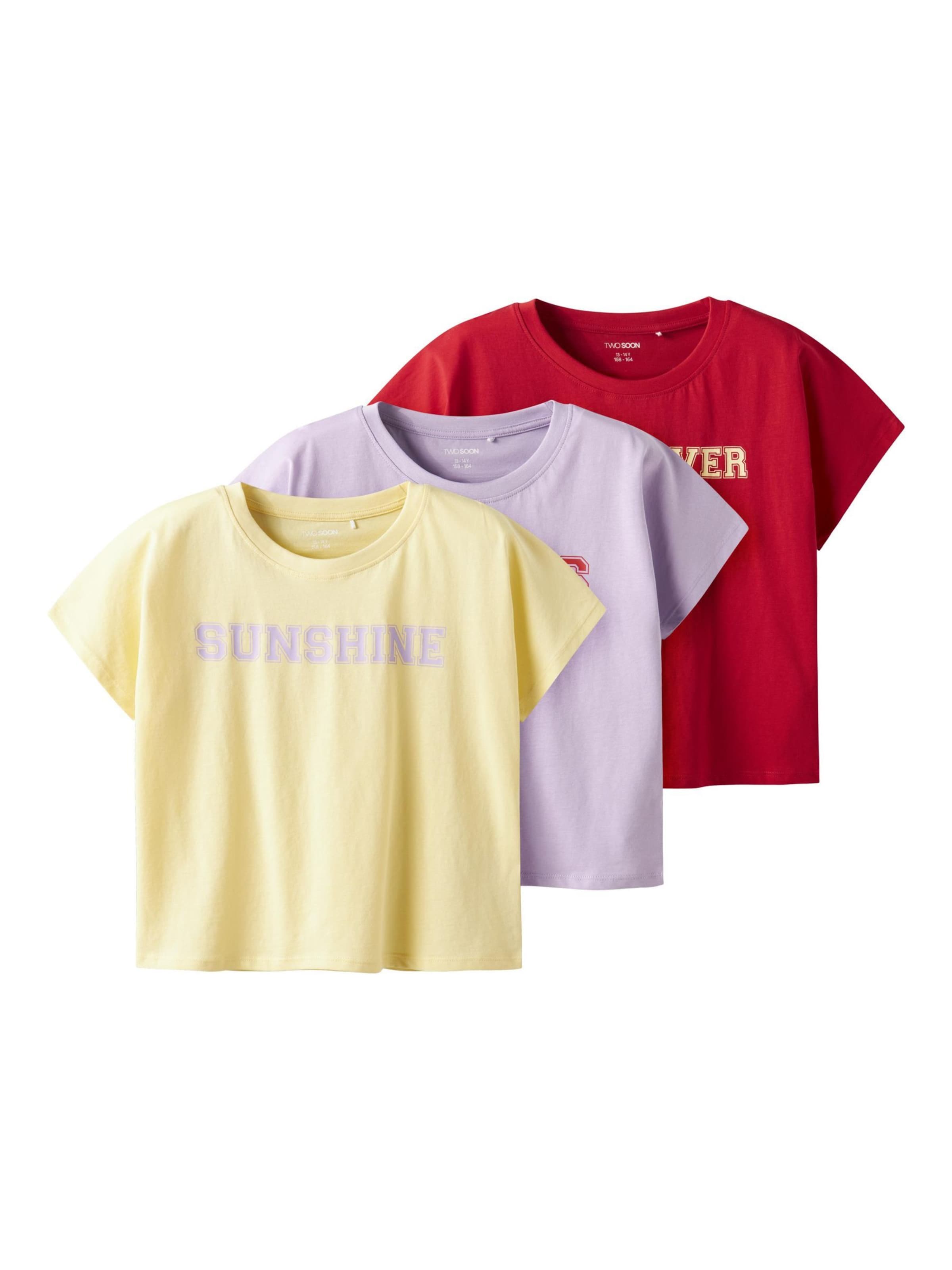 TWO SOON Тениска в пъстро: отпред