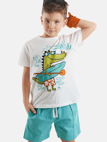 Survêtement 'Beach Croco' Denokids en bleu : devant