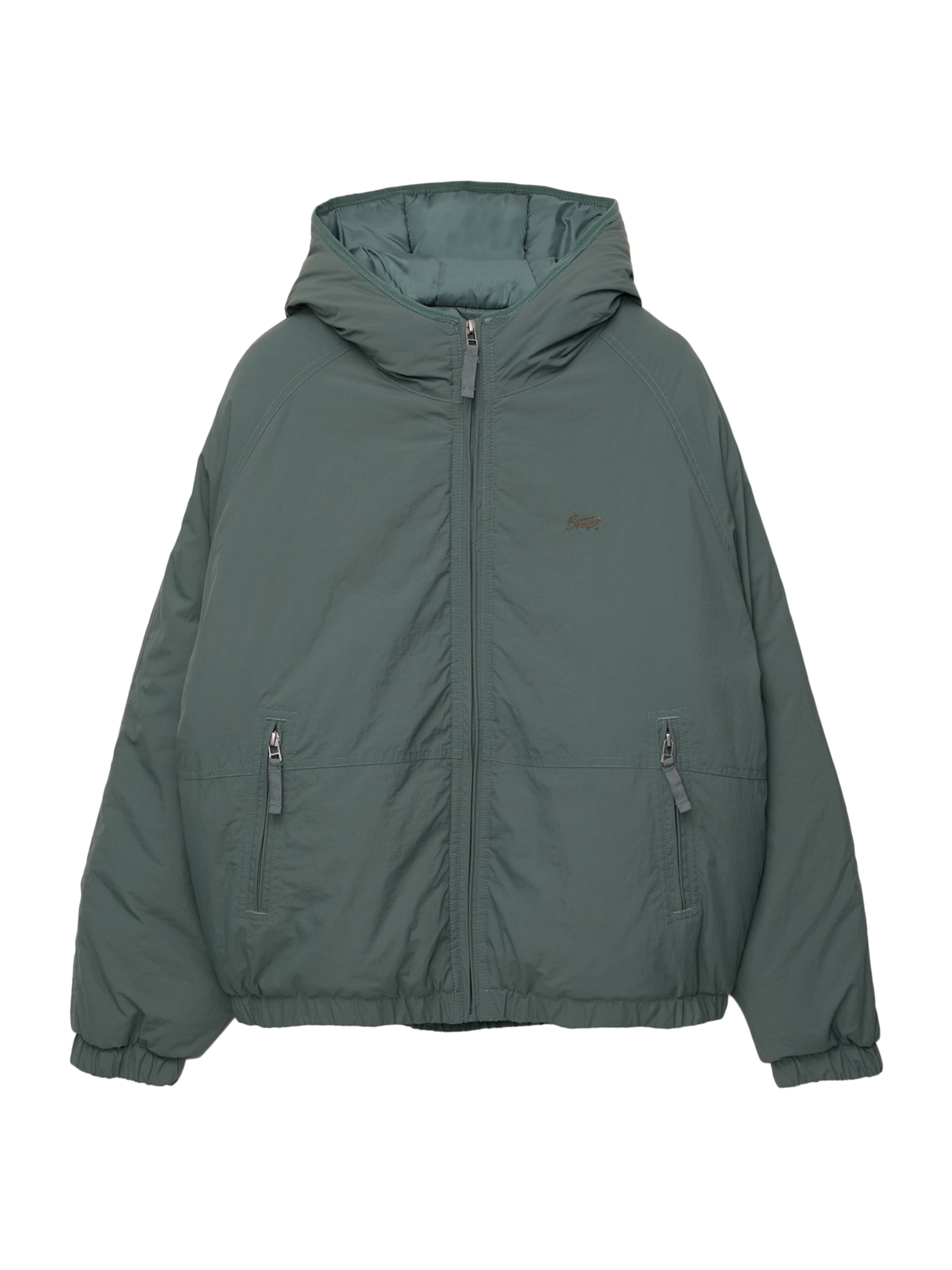 Pull&Bear Jacke 'STWD' in Grün: Vorderseite