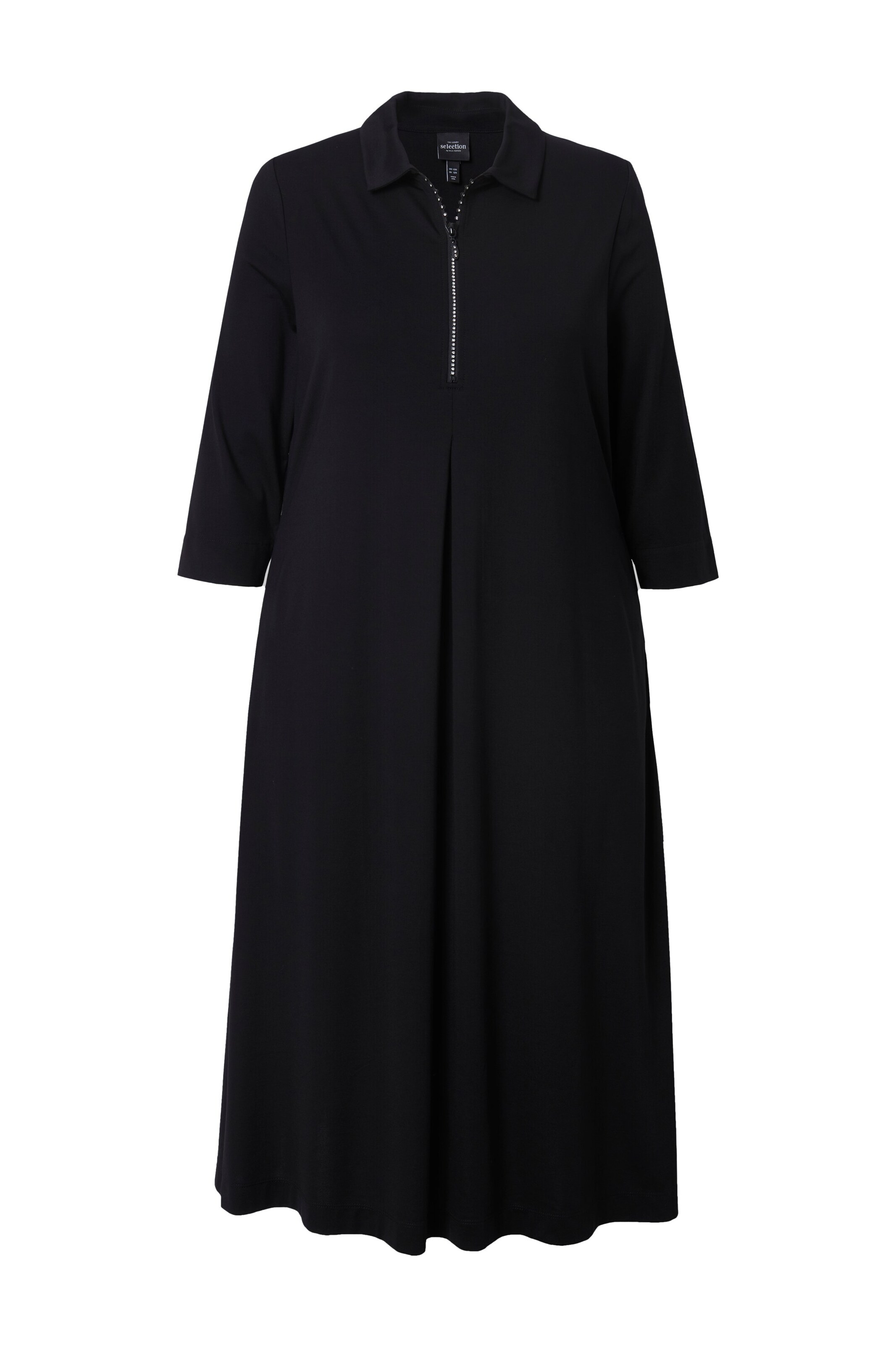 Ulla Popken Kleid in Schwarz: Vorderseite