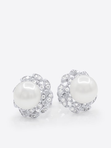 Ateliers Saint Germain Earrings 'Paix' in White: front