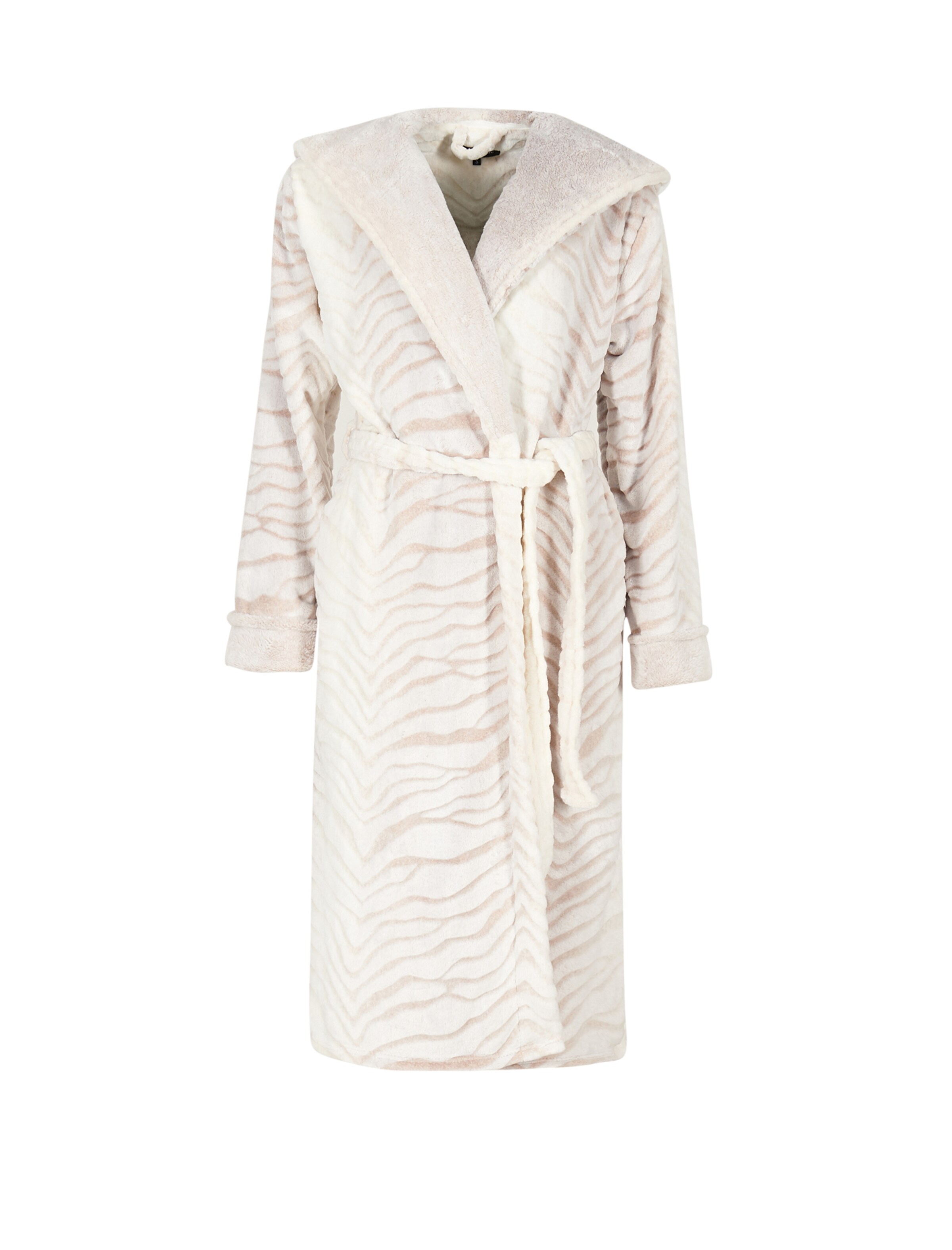Loungeable Long Bathrobe in Grey: front