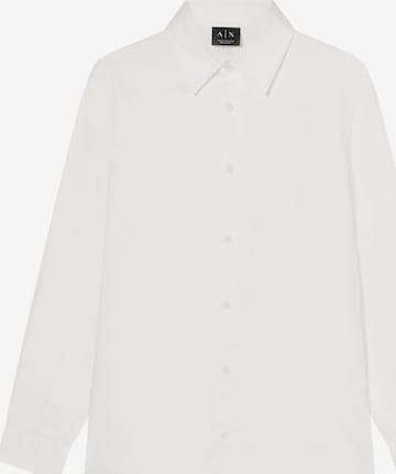 Regular fit Camicia di ARMANI EXCHANGE in bianco: frontale