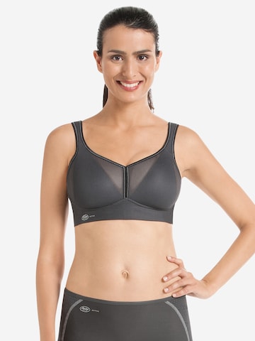 ANITA Bralette Bra 'Air Control Delta Pad Sport' in Grey