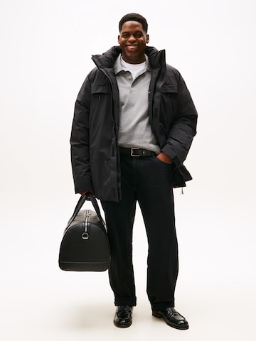 Tommy Hilfiger Big & Tall Зимняя куртка 'TECH' в Черный: спереди