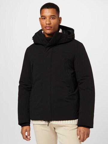 UNITED COLORS OF BENETTON Winter Jacket in Black: front