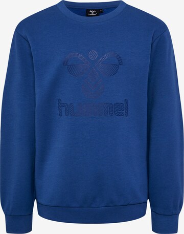 Hummel Sportief sweatshirt in Blauw: voorkant