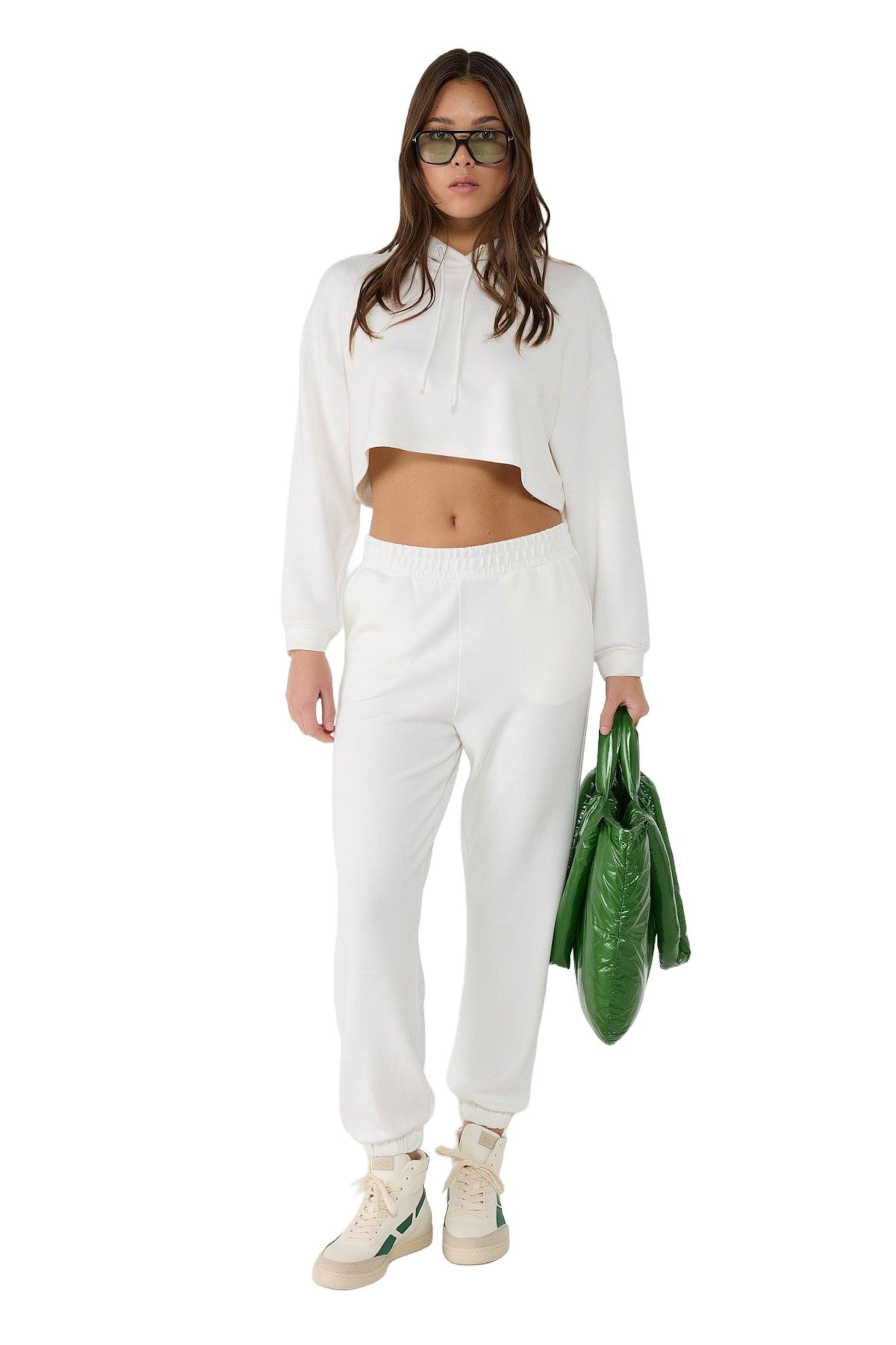 No Matter What Tapered Trousers in White