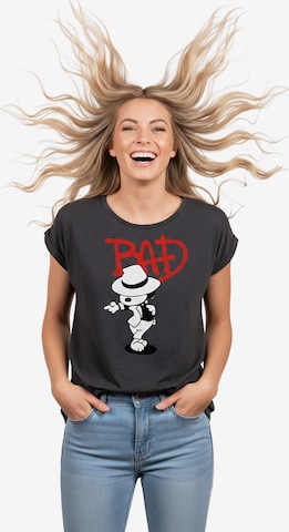 MAKAYA Shirt 'Bad Dog' in Grey: front