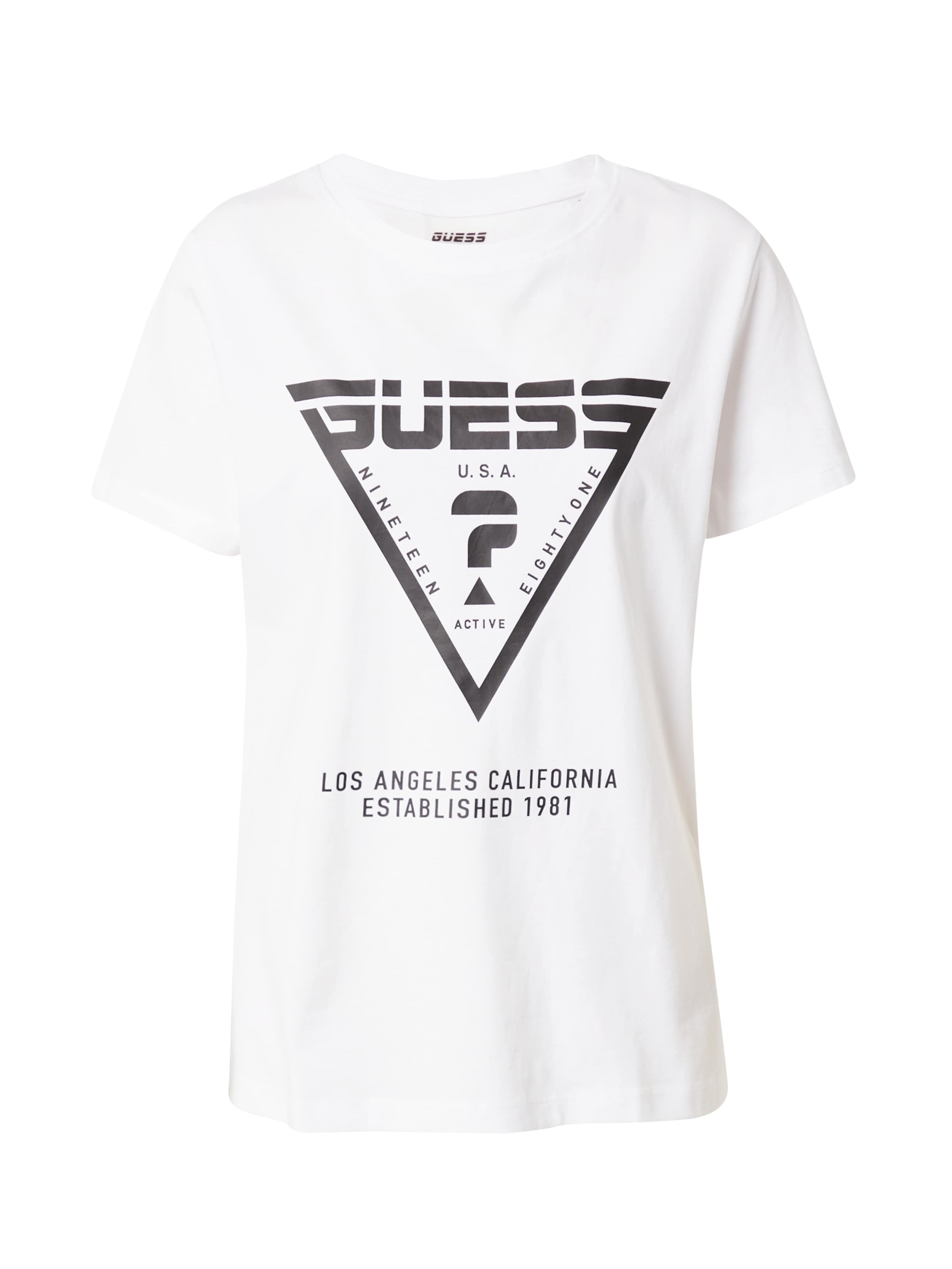 GUESS - Camiseta funcional 'CAMRYN' en blanco: frente