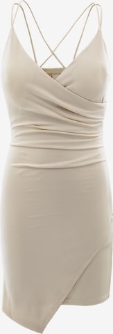 AIKI KEYLOOK Kleid 'Wishful' in Beige: predná strana