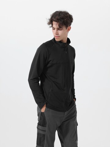 Youthup Sportstrickjacke in Schwarz