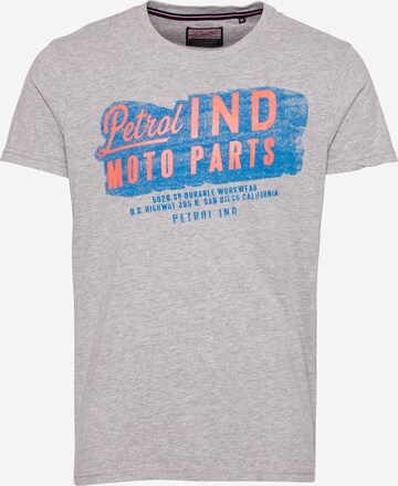 T-Shirt Petrol Industries en gris : devant