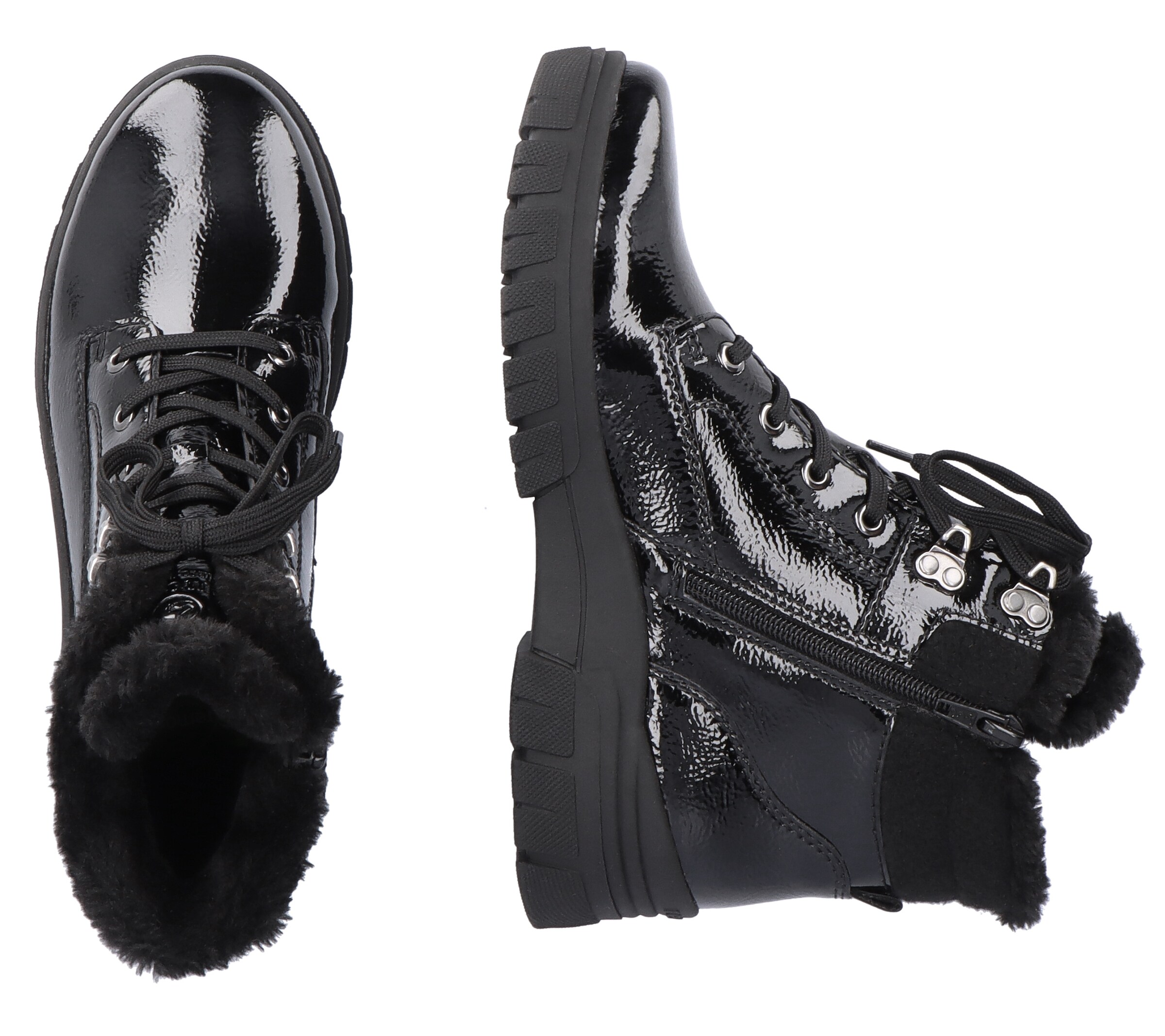 Bottines à lacets REMONTE en noir