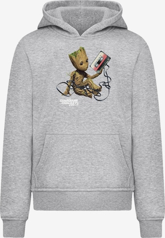 F4NT4STIC Sweatshirt 'Marvel Guardians Of The Galaxy Vol2 Groot Tape' in Grau: Vorderseite