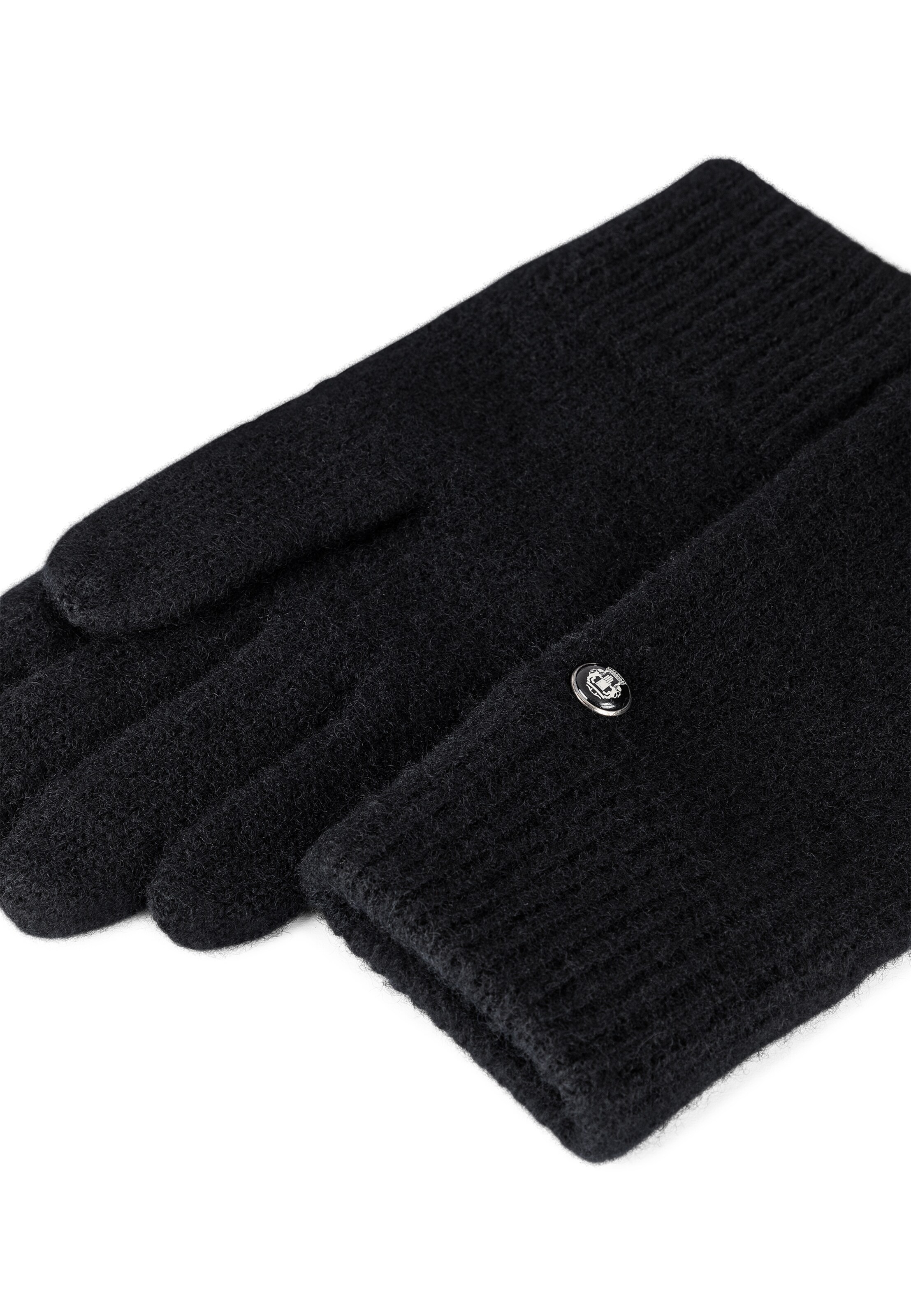 Roeckl Vingerhandschoenen 'WALKHANDSCHUH MIT KASCHMIR' in Zwart